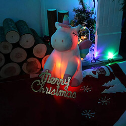 Acheter Universal Licornes éclairées, peluches LED, animaux en peluche avec des lumières de nuit colorées, 12''(blanche)