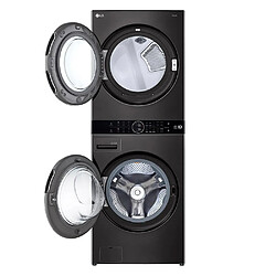 Lave-linge séchant LG F761TOWERB Noir Chrome