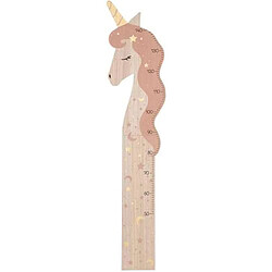 Toilinux Toise enfant en bois Licorne - Hauteur 140 cm Toilinux - Toise enfant en bois Licorne - Hauteur 140 cm - Design