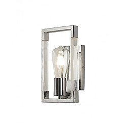 Luminaire Center Applique murale Canto Nickel poli 1 ampoule 26,5cm