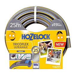 Hozelock Tuyau d'arrosage Ultramax Tricoflex 25 m - dia 19 mm - 116251 Robuste - Flexible - Anti pli - Anti UV - 25 ans de garantie.