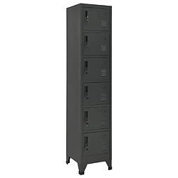 vidaXL Armoire à casiers Anthracite 38x40x180 cm Acier