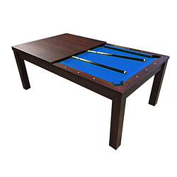 Simba BILLARD AMERICAIN 7FT Snooker table de billard mod.Blue Sky avec COUVERTURE EN BOIS INCL - Mesure 188 x 96 cm