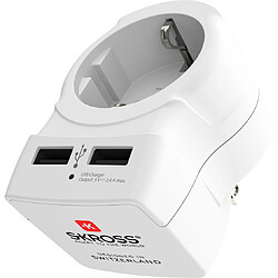 Avis Adaptateur secteur skross europe vers royaume-uni sortie usb blanc