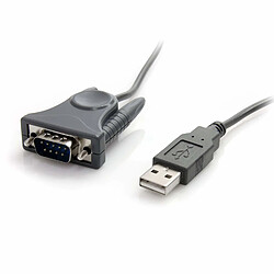 INECK® Câble Adaptateur USB vers Série DB9 RS232 - Mâle/Mâle - Convertisseur USB A vers RS-232 Compatible avec Windows 8