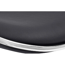 Avis Non Tabouret de bar Shanghai simili cuir noir