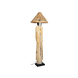 Lampe de bureau Romimex Beige Bois 20 x 160 x 20 cm Oriental