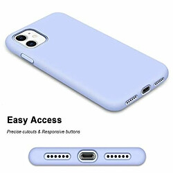 Riffi Riff Coque arrière souple en silicone fine et souple pour Apple iPhone 12 Mini Bleu clair