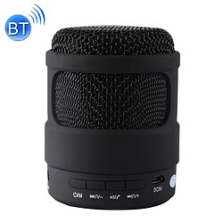 Wewoo Enceinte Bluetooth d'intérieur noir Portable stéréo musique sans fil haut-parleur, MIC intégré, Appels mains-libres de et carte TF fonction audio AUX FM, Distance: 10m