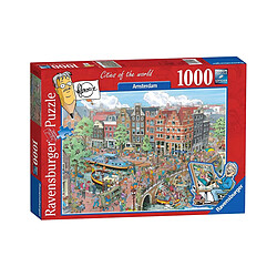 Ravensburger Puzzle Énigme 1000 pièces Amsterdam au Thème Villes du Monde Fleroux Multicolore 