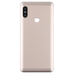 Wewoo Coque arrière Couverture arrière avec objectif d'appareil photo & touches latérales pour Xiaomi Redmi Note 5 or rose