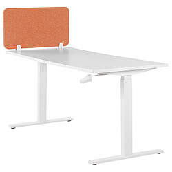 Beliani Séparateur de bureau orange 72 x 40 cm WALLY pas cher