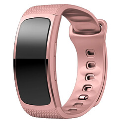 Wewoo Bracelet pour montre connectée en silicone Samsung Gear Fit2 SM-R360taille de la dragonne 150-213mm rose 