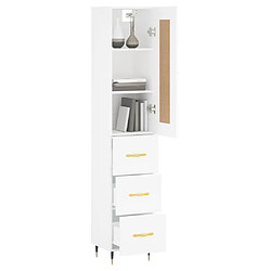 Avis Maison Chic Buffet,Meuble de Rangement,commode pour salon,Cuisine Blanc 34,5x34x180 cm Bois d'ingénierie -MN80638