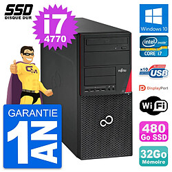 PC Tour Fujitsu Esprimo P720 Intel i7-4770 RAM 32Go SSD 480Go Windows 10 Wifi · Occasion 