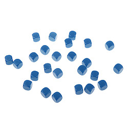 50 pièces opaque blanc dés D6 pour D u0026 D RPG MTG Party Games jaune + bleu pas cher