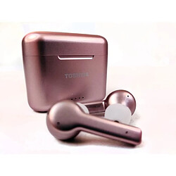 TOSHIBA RZE-BT750EPN- Ecouteurs True Wireless intra auriculaire Bluetooth - Auto-pairing - Boitier de charge (Qi) - Rose gold pas cher