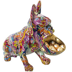 Figurine Décorative Alexandra House Living Multicouleur Plastique Chien 19 x 32 x 27 cm Bol