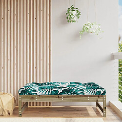 vidaXL Repose-pied de jardin 120x80 cm bois de pin imprégné 