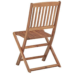 Maison Chic Lot de 2 Chaises pliables d'extérieur| Chaises Relax de jardin Bois d'acacia solide -GKD80966 pas cher