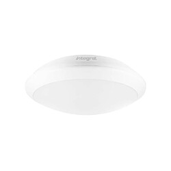 INTEGRAL LED Plafonnier affleurant à LED 24W 4000K 2400lm IK10 3hr blanc mat d'urgence IP66