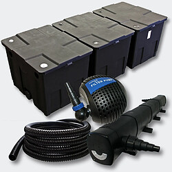 Helloshop26 Kit:Filtration de Bassin 90000l 72 Watts UVC Stérilisateur Pompe Tuyau 4216468 