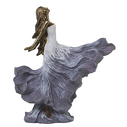 Figurine Décorative Alexandra House Living Blanc Doré Plastique Femme 12 x 24 x 26 cm