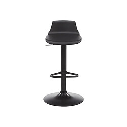 Avis Vente-Unique Tabouret de bar - Polypropylène - Hauteur réglable - Coloris noir - CALAS