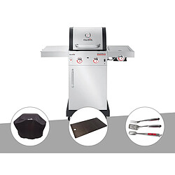 Char-Broil Barbecue à gaz Professional Pro S 2 + Housse de protection + Plancha + Kit 3 ustensiles / Char/Broil