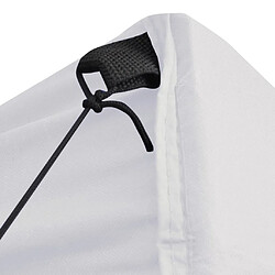 Acheter vidaXL Tente de réception pliable avec 4 parois 2x2 m Acier Blanc