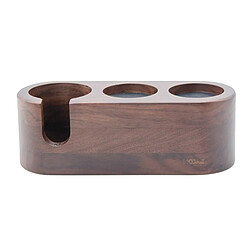 Porte-filtre à Café Tamper Support En Bois Espresso Tamper Tapis 3 Trous 58mm