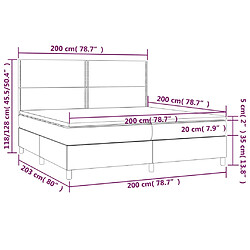 Acheter vidaXL Sommier à lattes de lit et matelas Noir 200x200 cm Velours