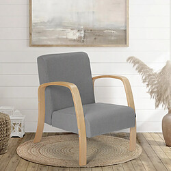 Ahd Amazing Home Design Fauteuil d'étude ergonomique en bois design scandinave Frederiksberg, Couleur: Gris clair