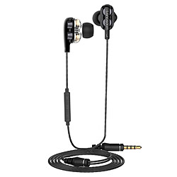 Wewoo Écouteur Bluetooth Langsdom Double bobine mobile avec casque de blé noir 