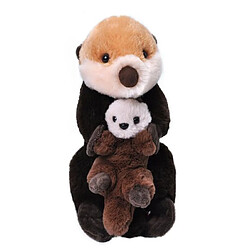 Wild Republic Peluche Maman et Bebe Loutre de Mer 