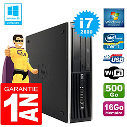 PC HP Compaq 8300 SFF Core I7-2600 Ram 16Go Disque 500 Go Graveur DVD Wifi W7 - Occasion