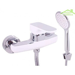 Rav Mitigeur de douche YUKON en chrome &amp; blanc