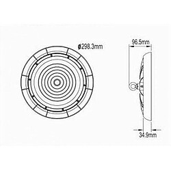 Tradex LED UFO LAMPE PENDANTE 200 WATT IP65 LUMIÈRE NATURELLE 4000K HE-200W