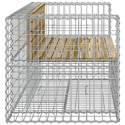 Acheter Maison Chic Banc de jardin | Banquette de jardin | Chaise Relax design gabion 143x71x65,5cm bois de pin imprégné -MN79087