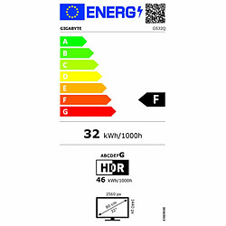 Écran Gigabyte GS32Q Quad HD 165 Hz