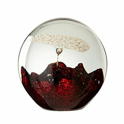 Paris Prix Presse-Papier en Verre Bulles Chic 12cm Rouge