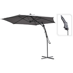 ProGarden Parasol suspendu Gris 300 cm 