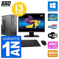 PC Fujitsu E520 DT Ecran 19" Intel i3-4130 RAM 4Go SSD 480Go Windows 10 Wifi · Occasion 