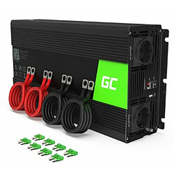 Green Cell® 2000W/4000W 24V 220V/230V Convertisseur Pur Sinus de Tension Volts Camion Solaire Power Inverter sinusoïdale DC AC, Onduleur Transformateur avec Allume Cigare Prise Electrique