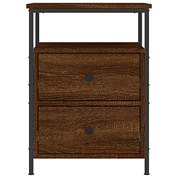 Acheter vidaXL Table de chevet chêne marron 44x45x60 cm bois d'ingénierie