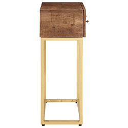 Acheter Maison Chic Table console | Meuble d'entrée | Table d'appoint 90x30x76 cm bois massif de manguier et fer -GKD74749