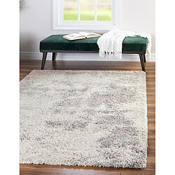 Avis Hadorn Tapis shaggy 185x185 beige - rose Lachen Haze