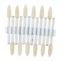 12 pcs laine feutre point de polissage cylindre bob tête de meulage 4mm point