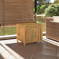 vidaXL Boîte de rangement de jardin 60x52x55 cm Bambou 