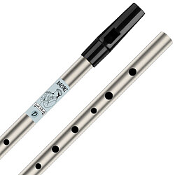 Triditional Irish Tin Whistle Flute 6 Trous Tin Penny Whistle High D Silver pas cher